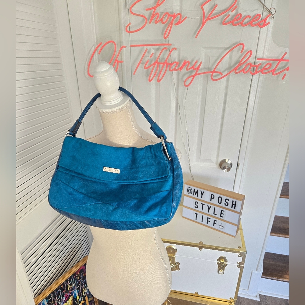 DARK TEAL PULICATI LEATHER TOTE BAG 💙💚